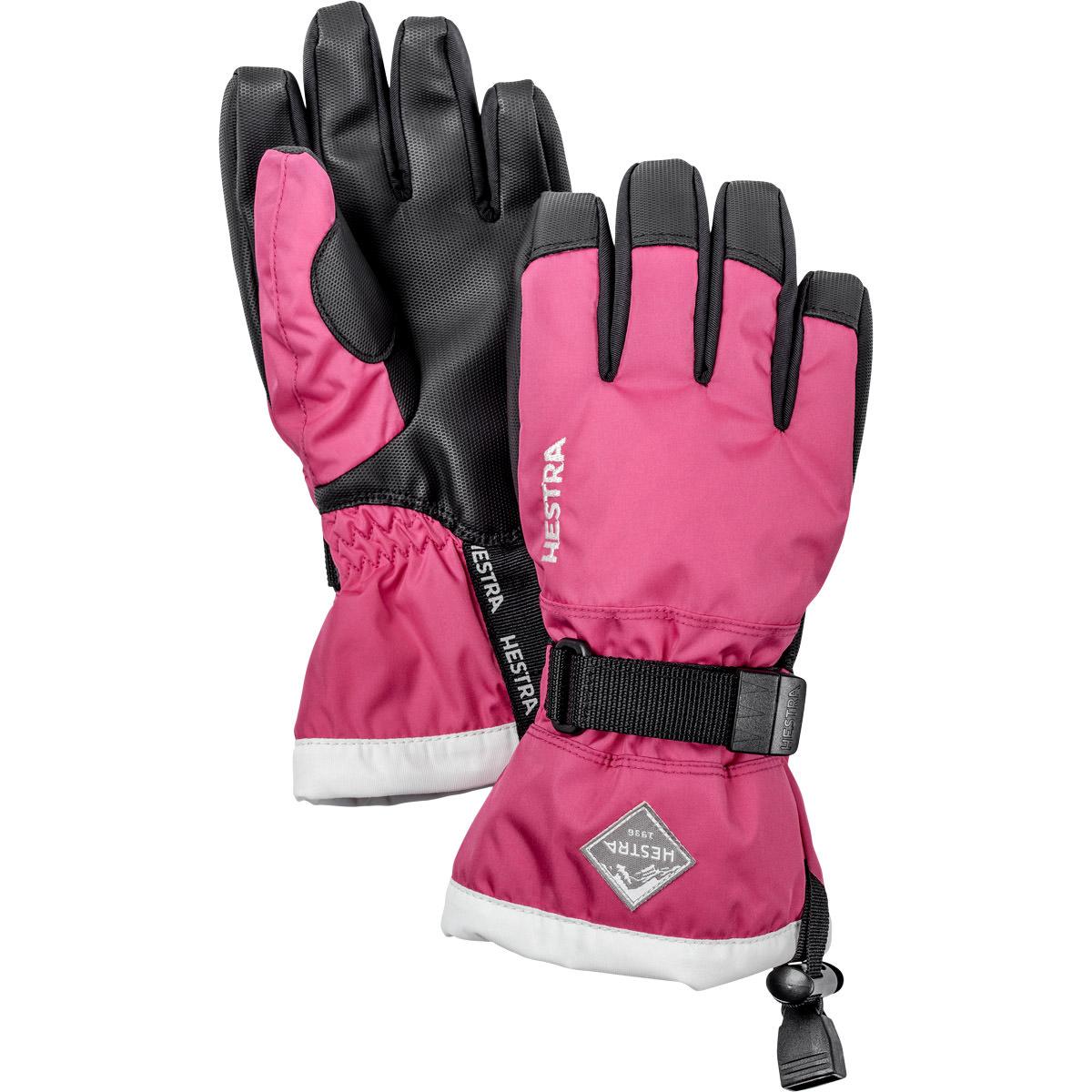 Hestra Gauntlet CZone Skihansker Barn Fuchsia/Ivory