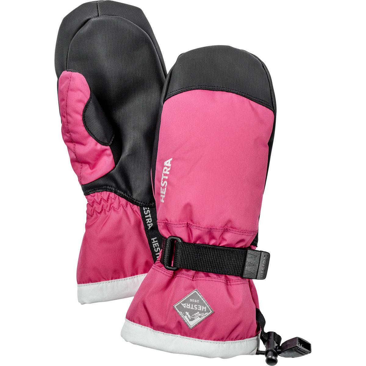 Hestra Gauntlet CZone Skiluffer Børn Fuchsia/Ivory