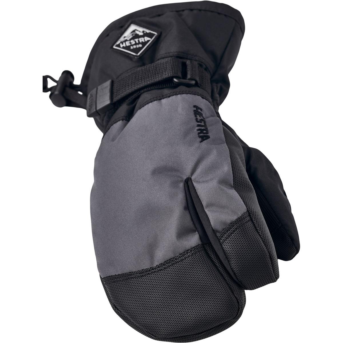 Hestra Gauntlet CZone 3-Finger Skihandsker Børn Black/Grey