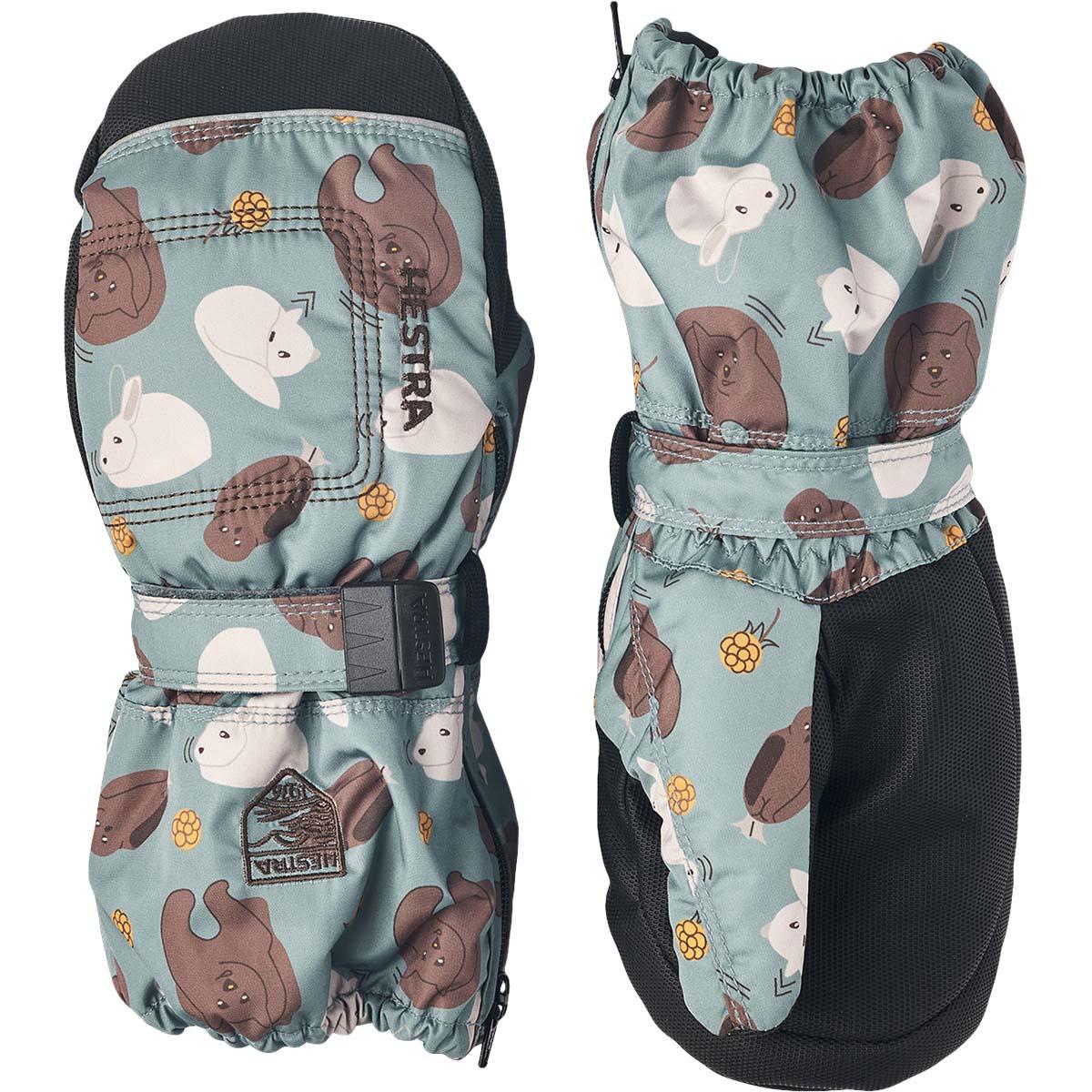 Hestra Baby Zip Long Skivotter Barn Sea blue Print