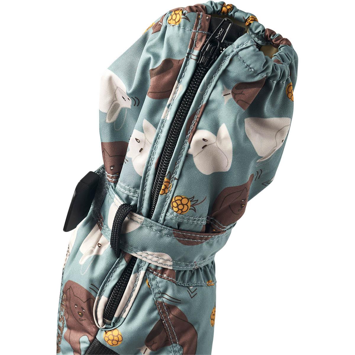 Hestra Baby Zip Long Skivotter Barn Sea blue Print