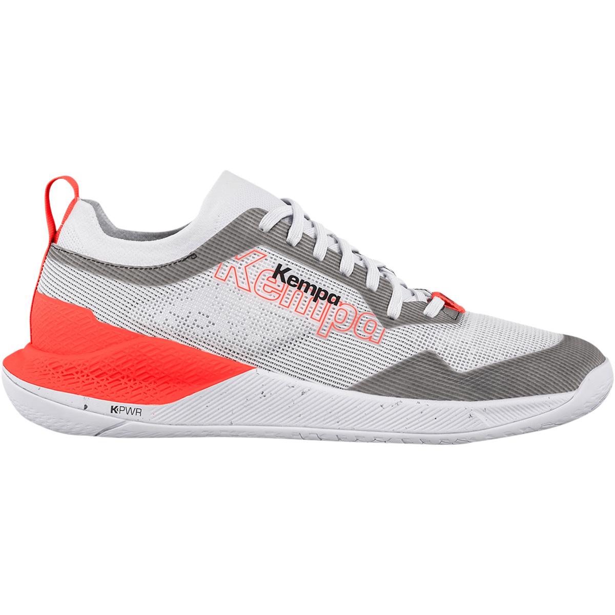 Kempa Kourtfly Håndballsko Herre white/black/fluo red