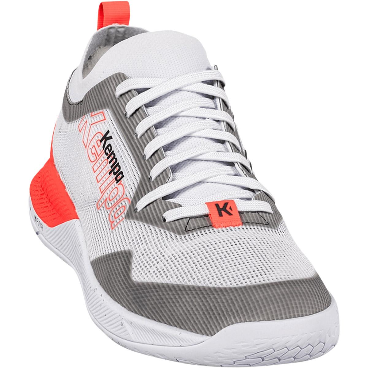 Kempa Kourtfly Håndballsko Herre white/black/fluo red