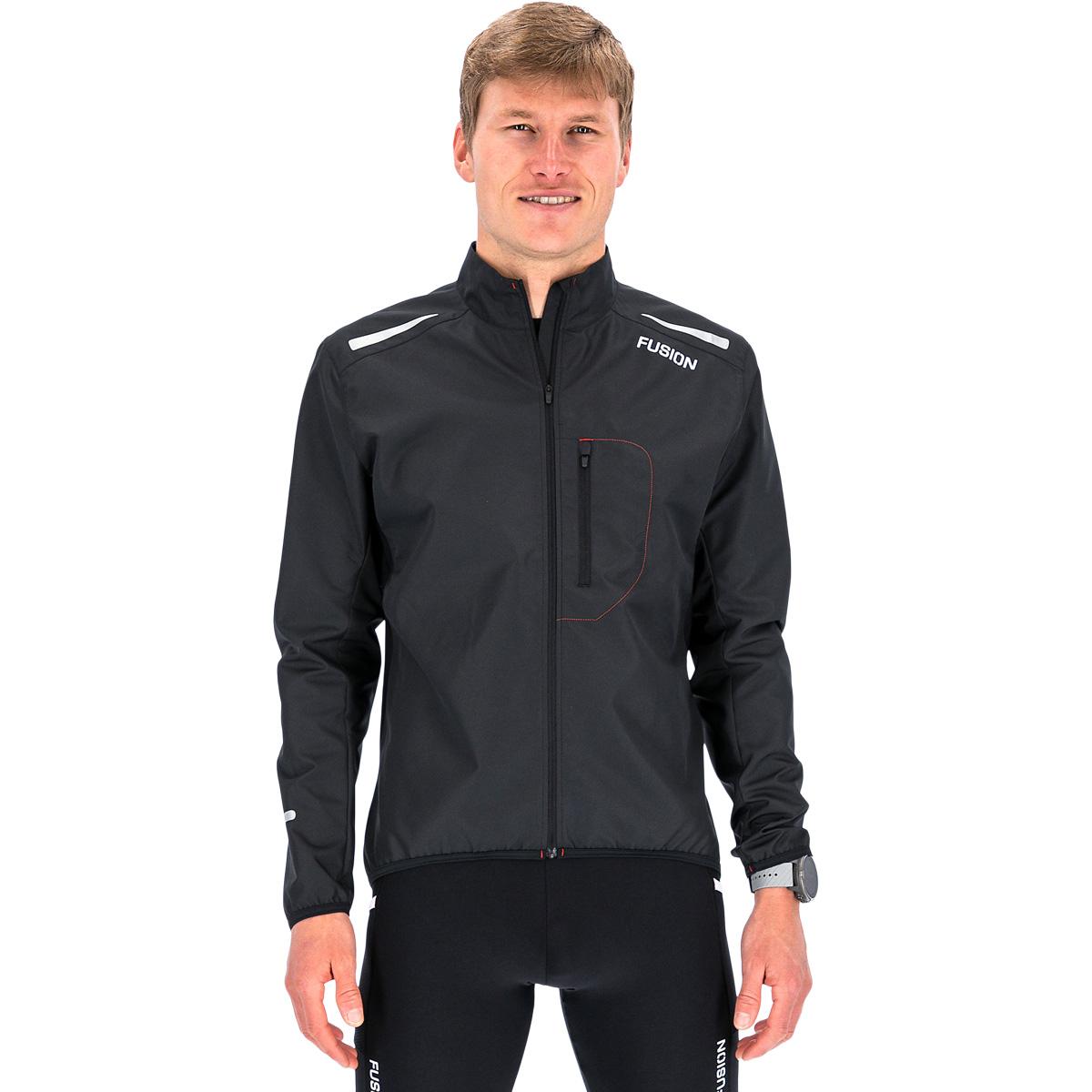 FUSION S1 Løbejakke Herre BLACK