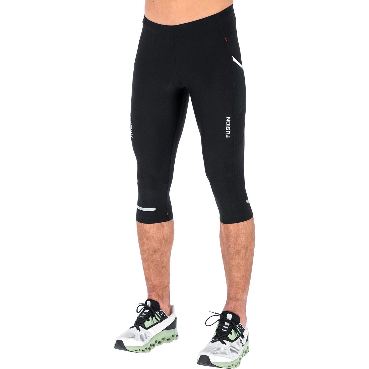 FUSION C3 3/4 Løbetights Unisex BLACK