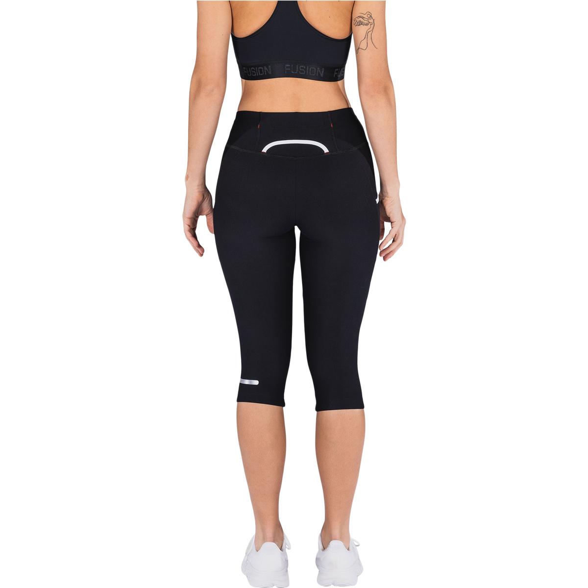 FUSION C3 3/4 Løbetights Unisex BLACK