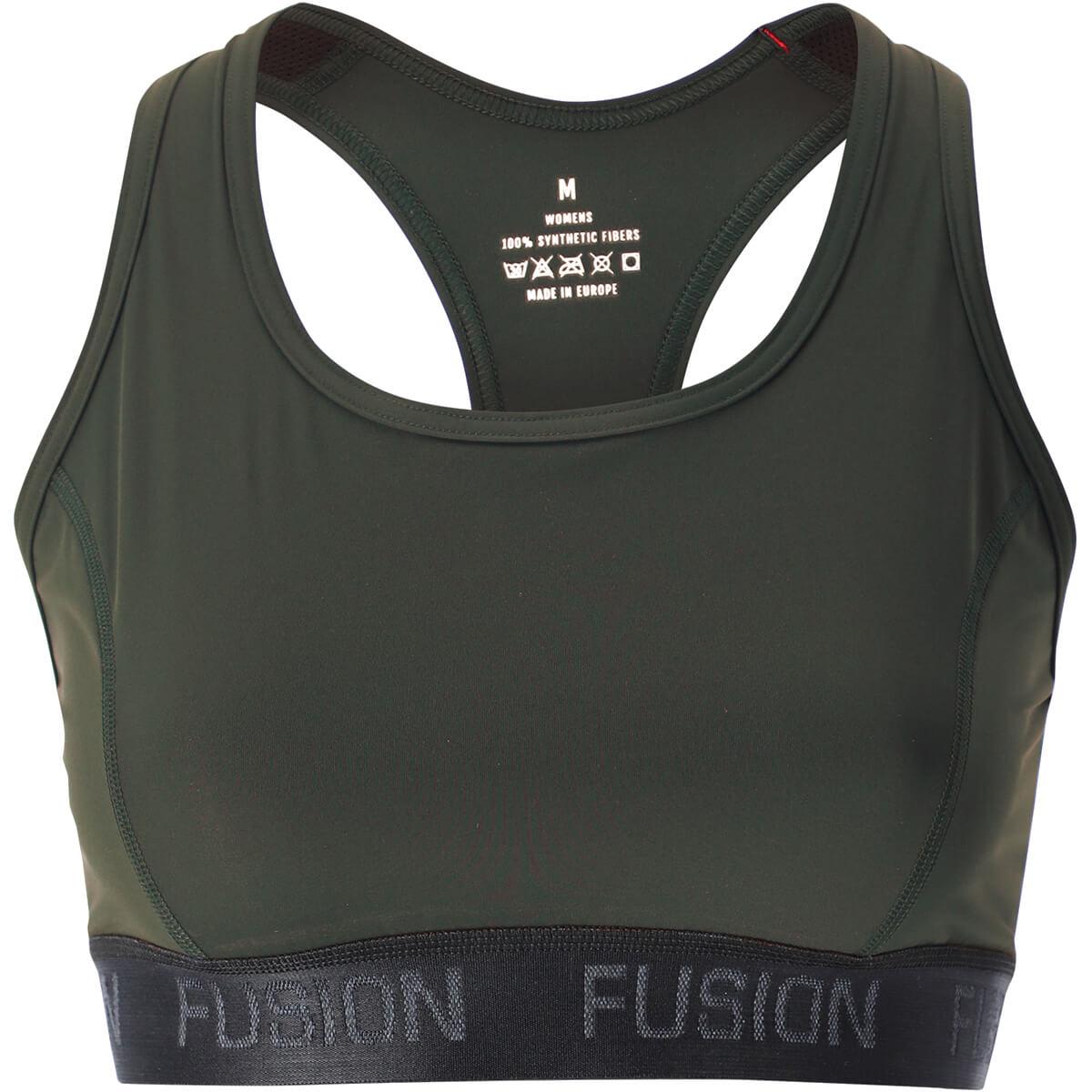 FUSION Top Light Support Sports BH Dame Green