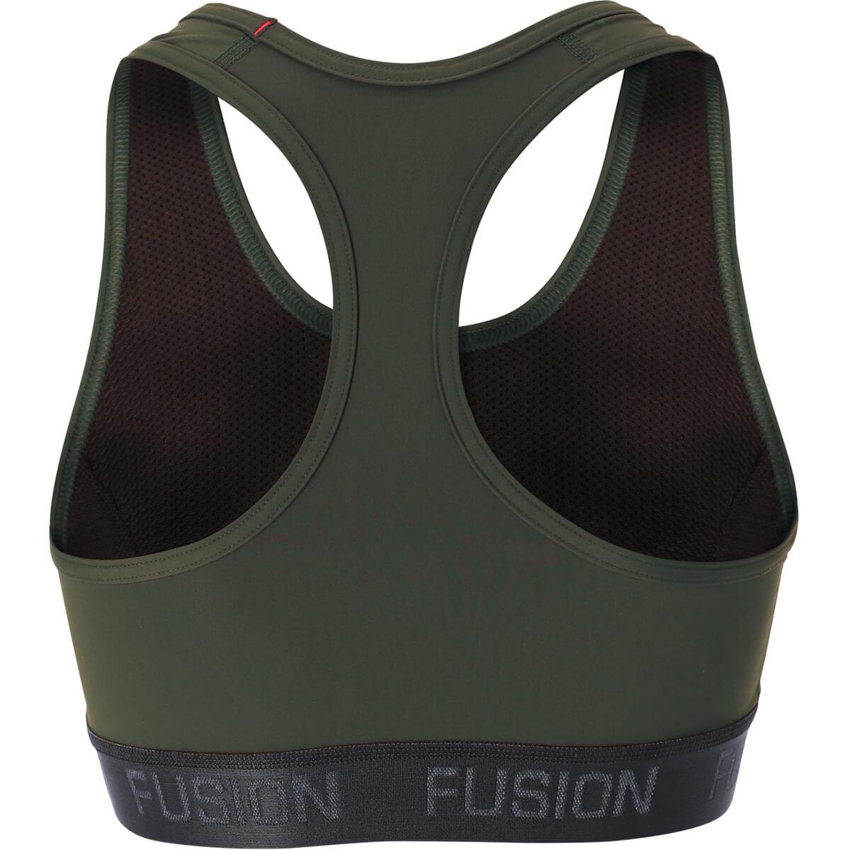 FUSION Top Light Support Sports BH Dame Green