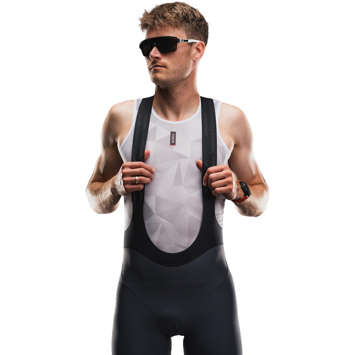 FUSION Tempo! Bib Sykkelshorts Herre Grey