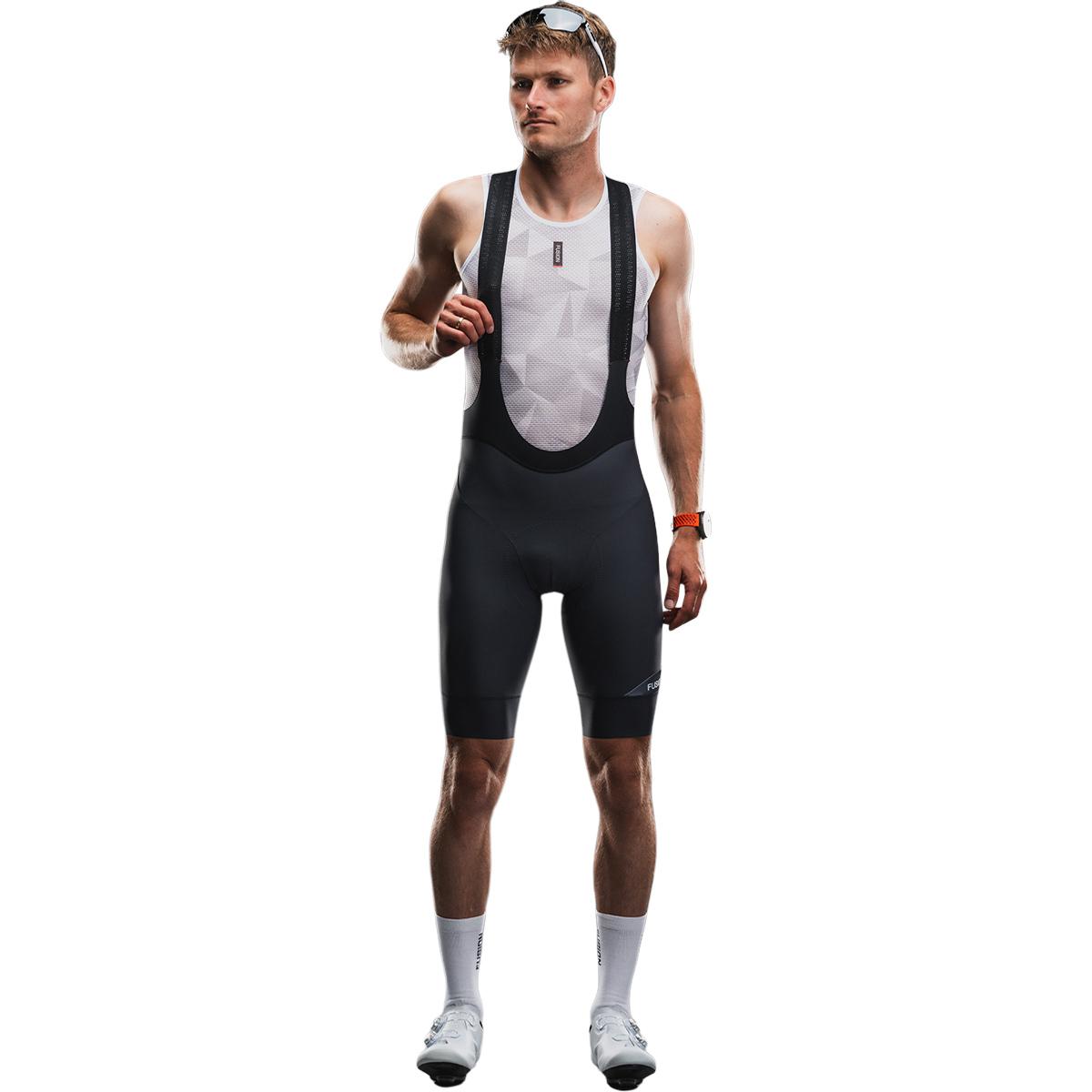 FUSION Tempo! Bib Sykkelshorts Herre Grey