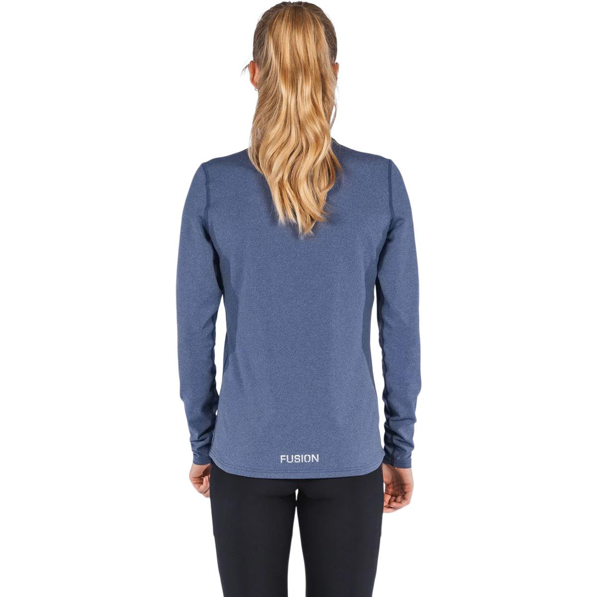FUSION C3 Zip Neck Løbetrøje Dame Night Blue