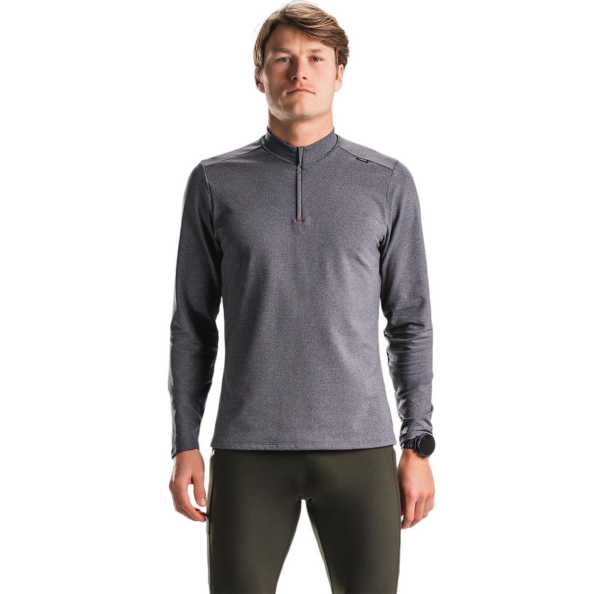 FUSION C3 Zip Neck Løbetrøje Herre Dark Grey