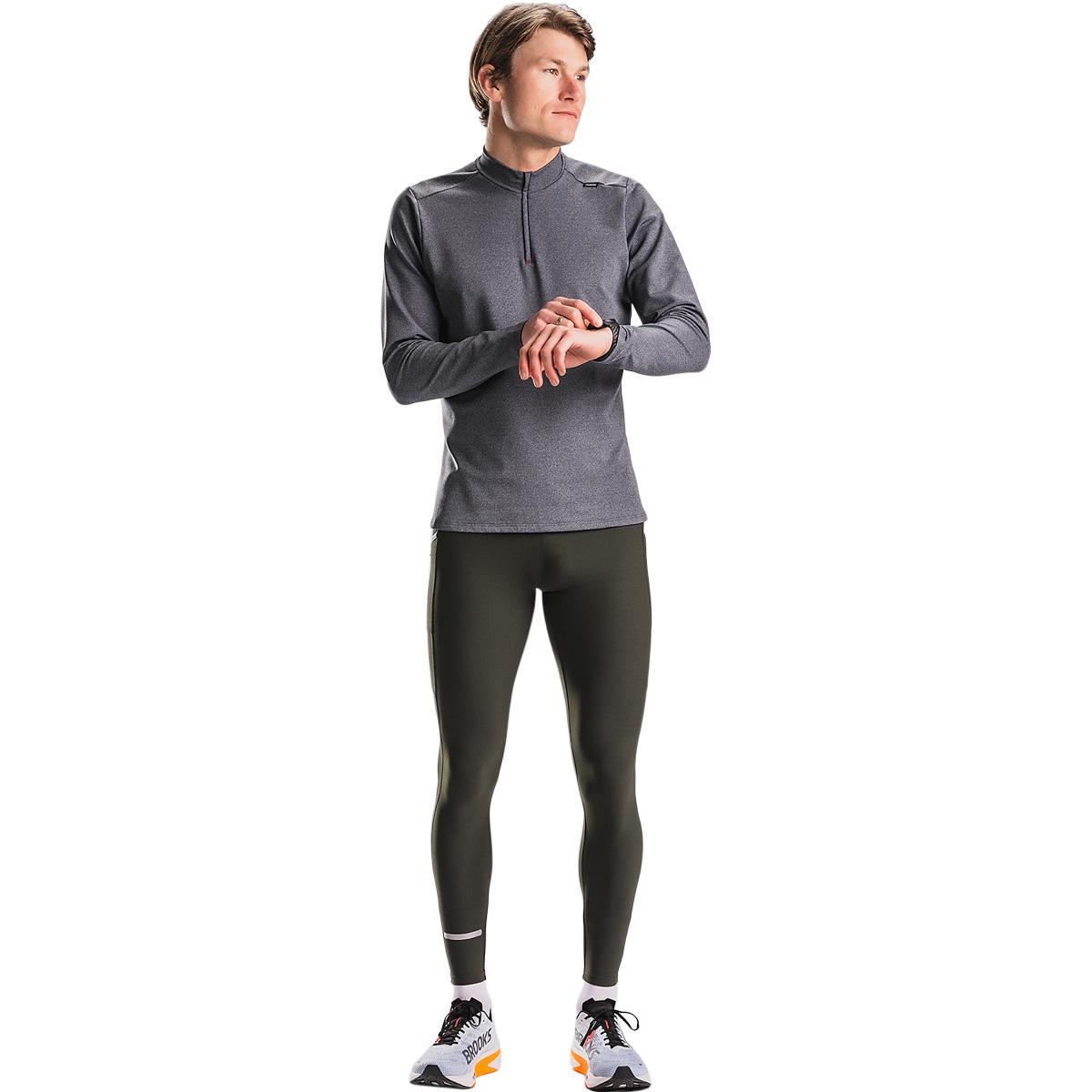 FUSION C3 Zip Neck Løbetrøje Herre Dark Grey