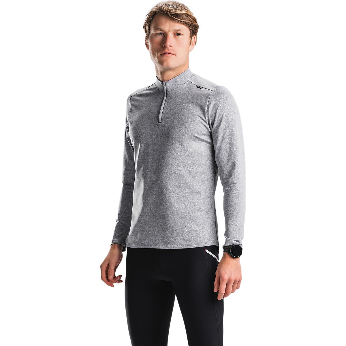 FUSION C3 Zip Neck Løbetrøje Herre Grey