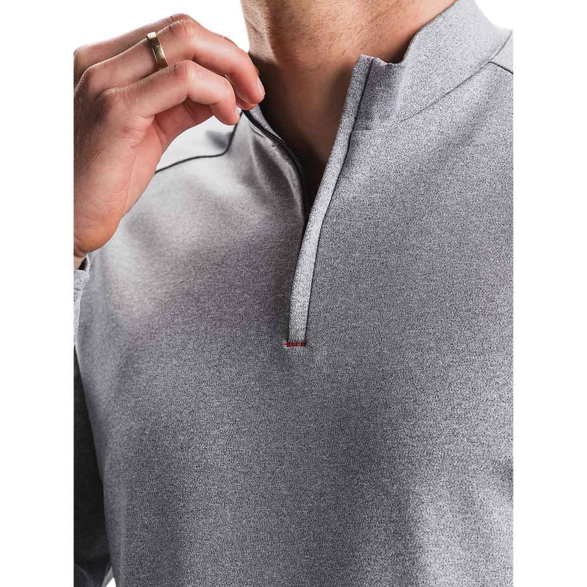 FUSION C3 Zip Neck Løbetrøje Herre Grey