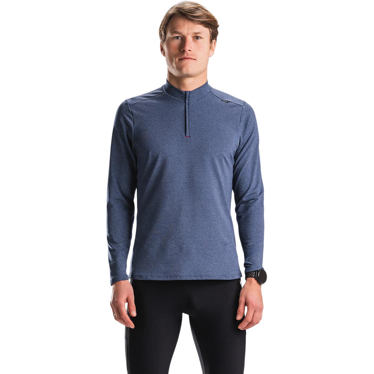 FUSION C3 Zip Neck Løbetrøje Herre Night Blue