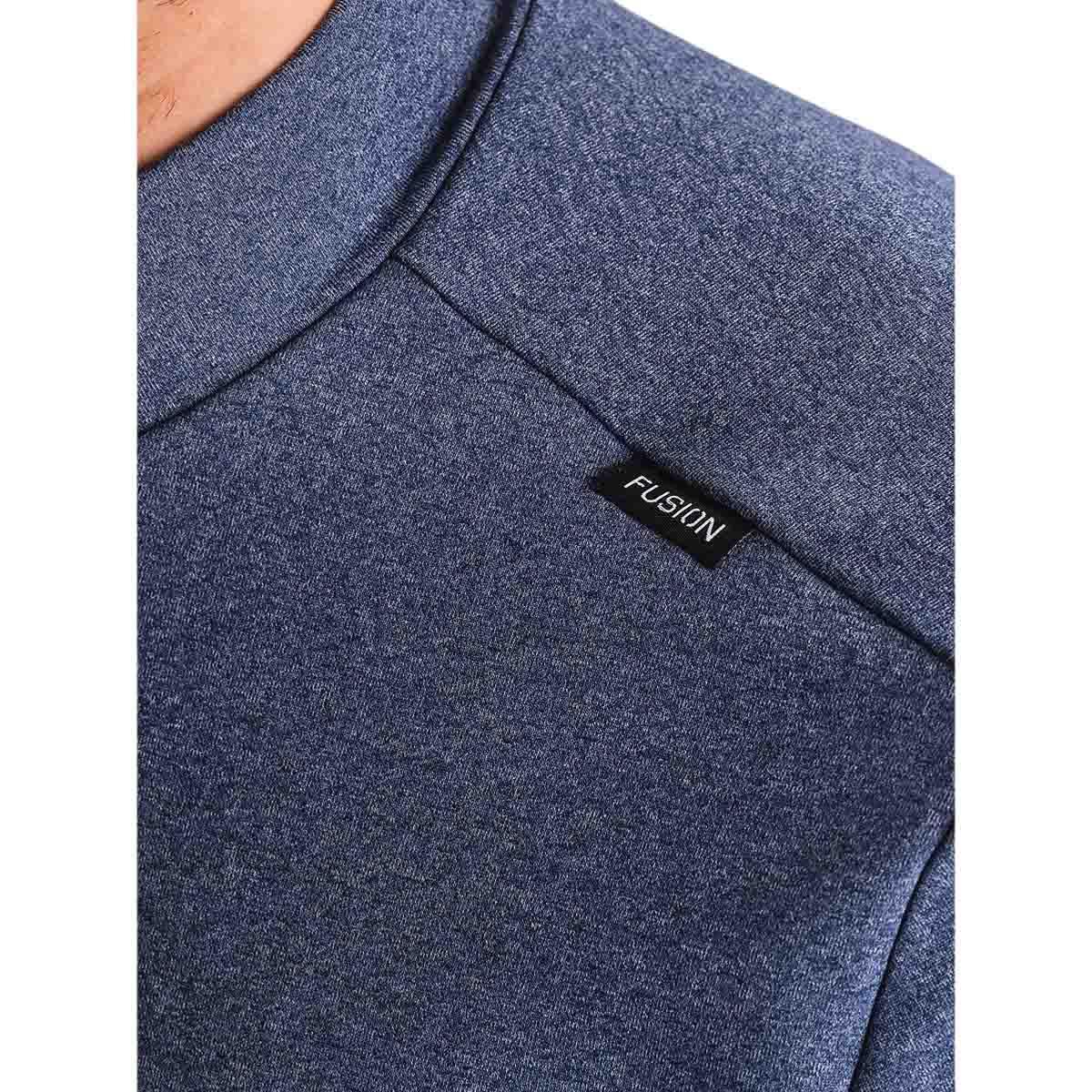 FUSION C3 Zip Neck Løbetrøje Herre Night Blue
