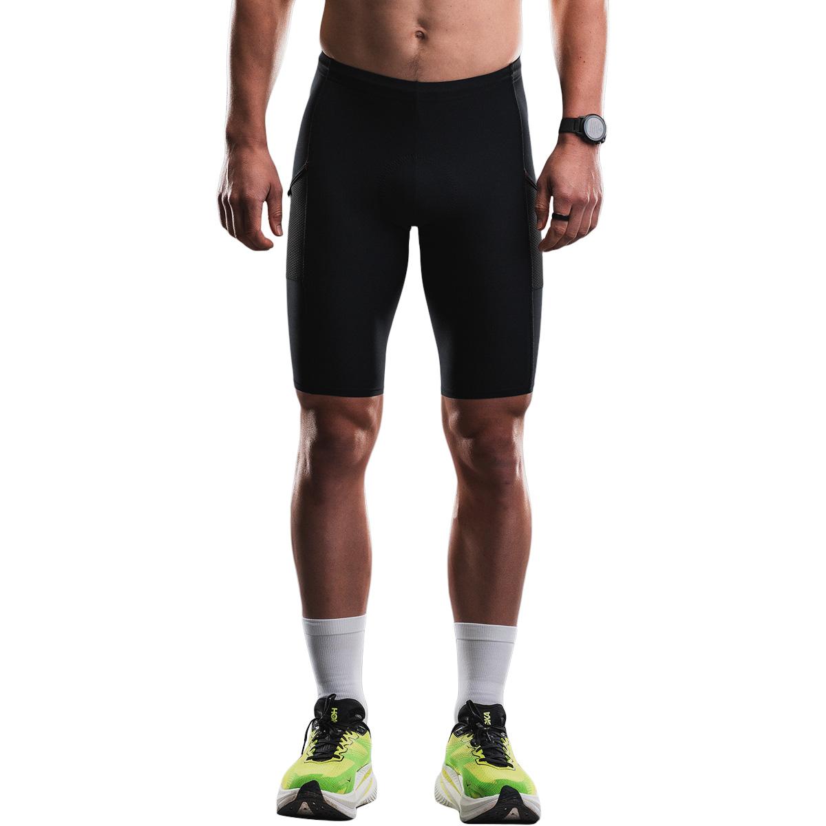 FUSION Sli Tri Pocket Triathlon Korte Løbetights Unisex BLACK