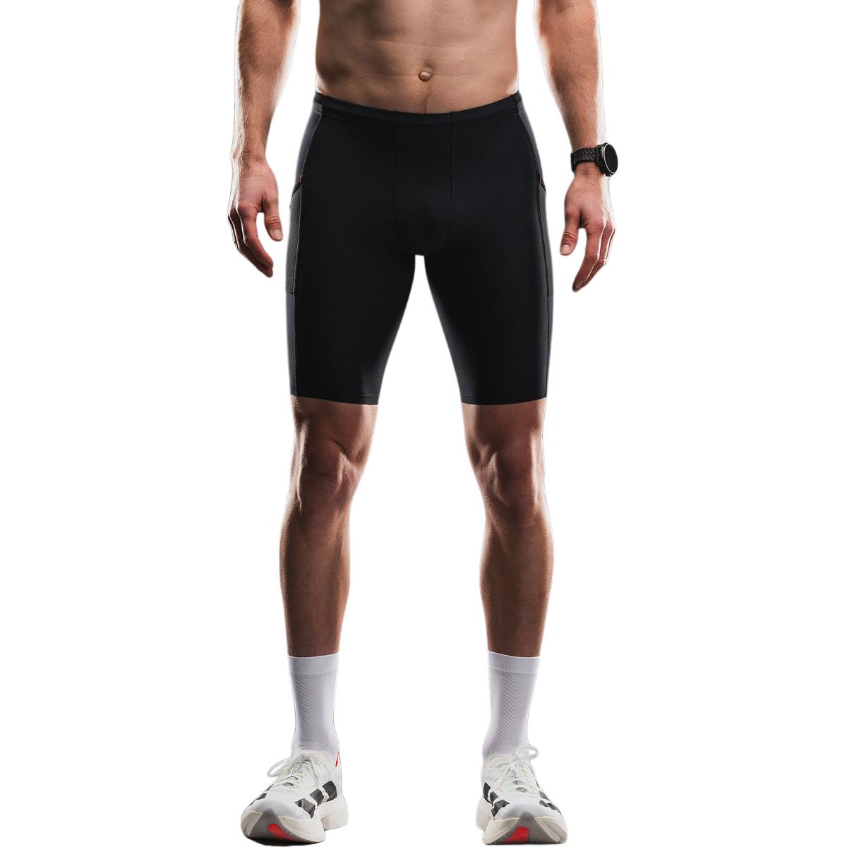FUSION TEMPO! Korte Løbetights Unisex BLACK