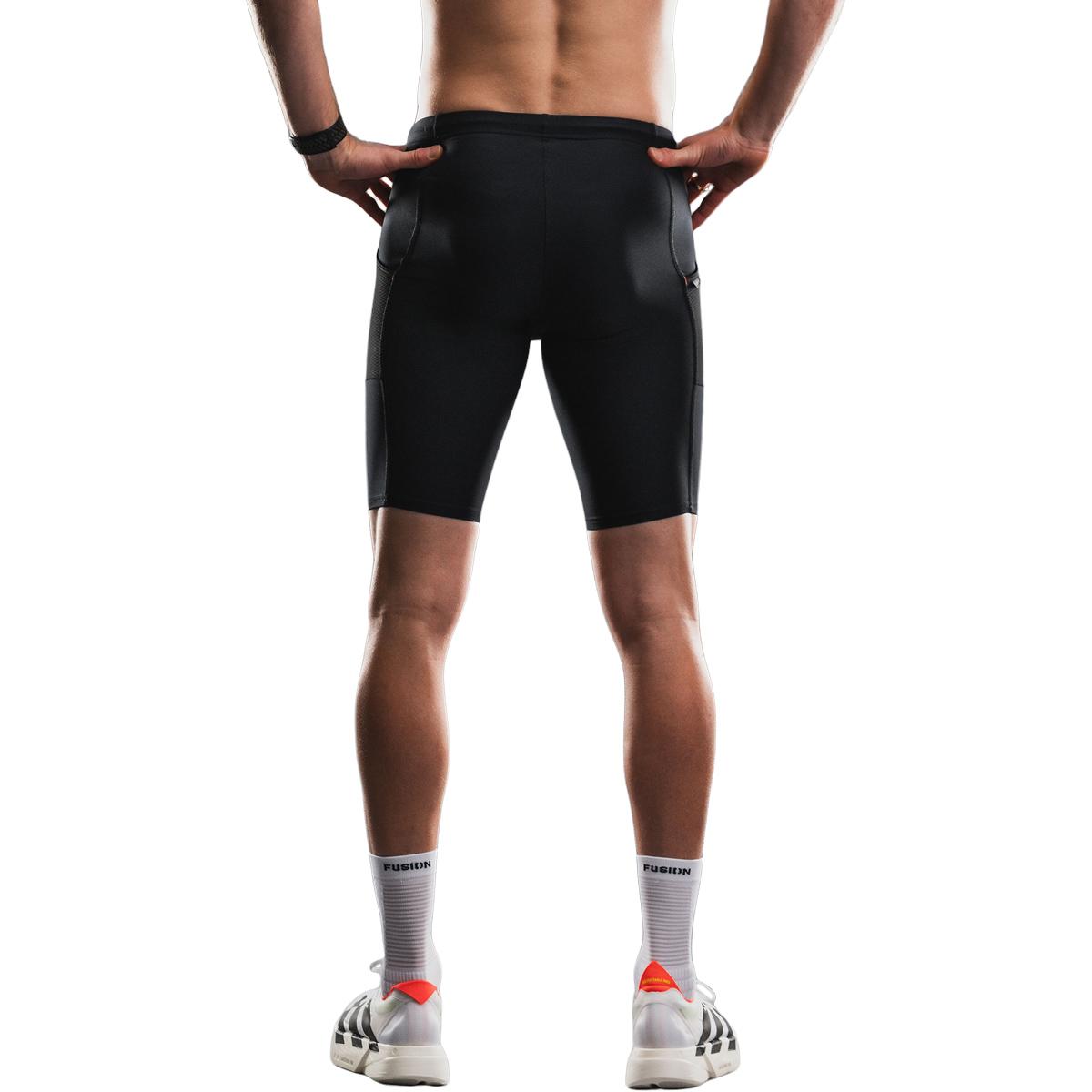 FUSION TEMPO! Korte Løbetights Unisex BLACK