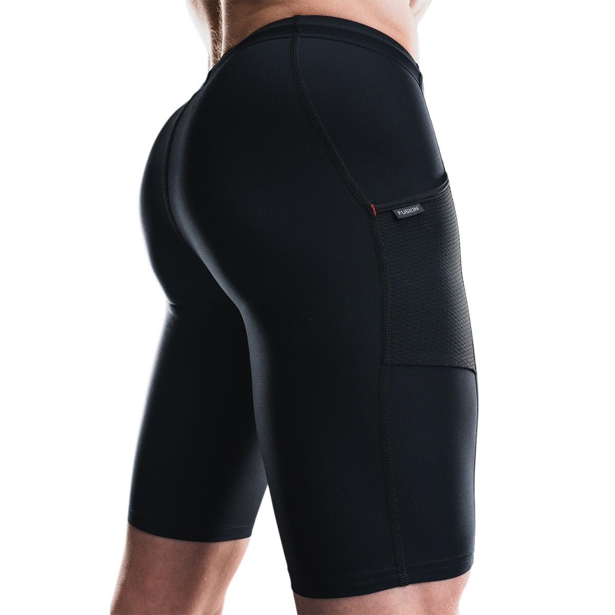 FUSION TEMPO! Korte Løbetights Unisex BLACK