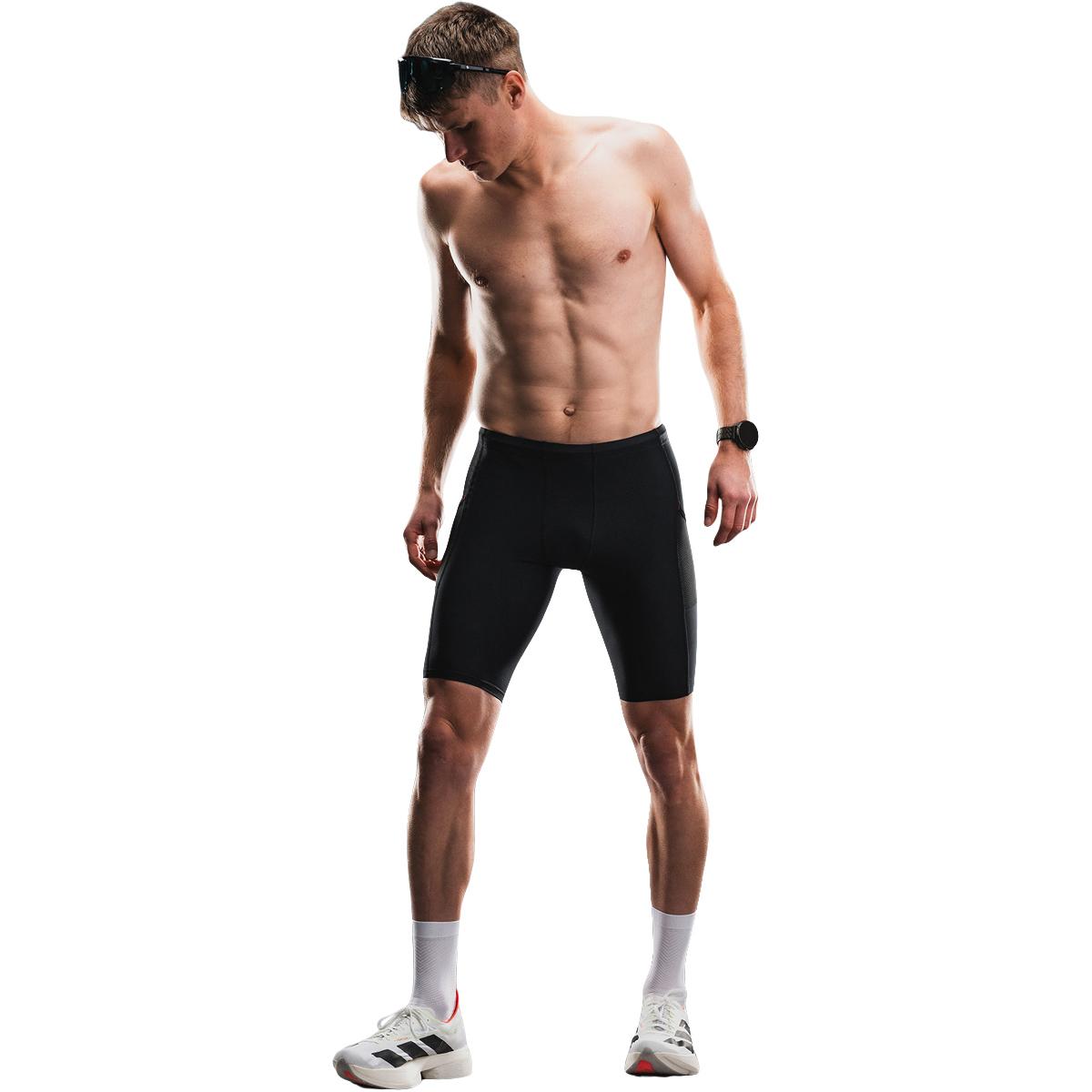 FUSION TEMPO! Korte Løbetights Unisex BLACK