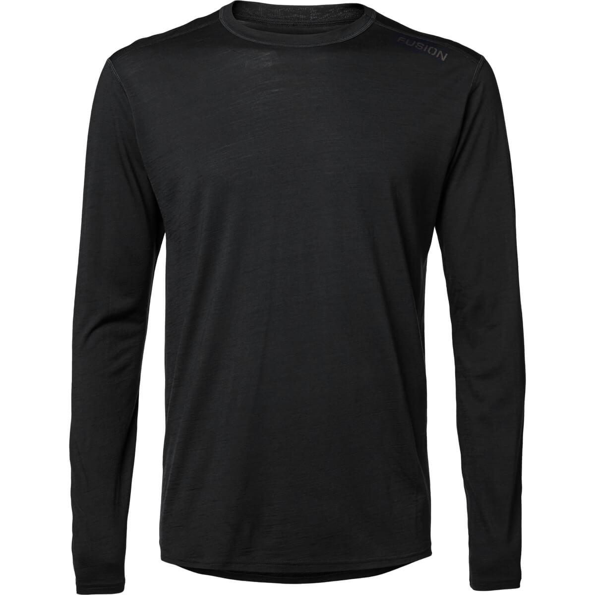 FUSION C3 Merinould Løbetrøje Herre BLACK