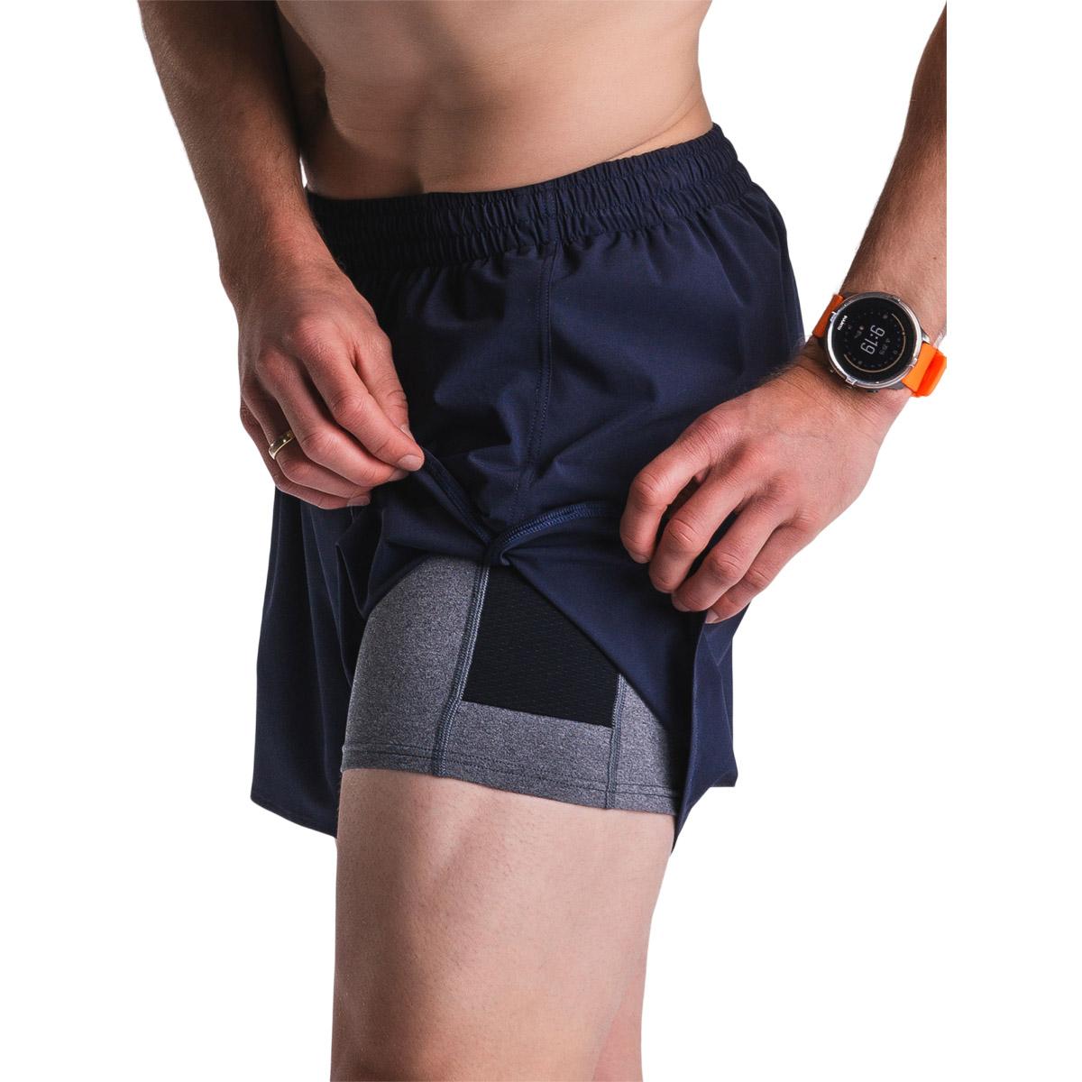 FUSION HP 2in1 Løbeshorts Unisex Dark Night Blue