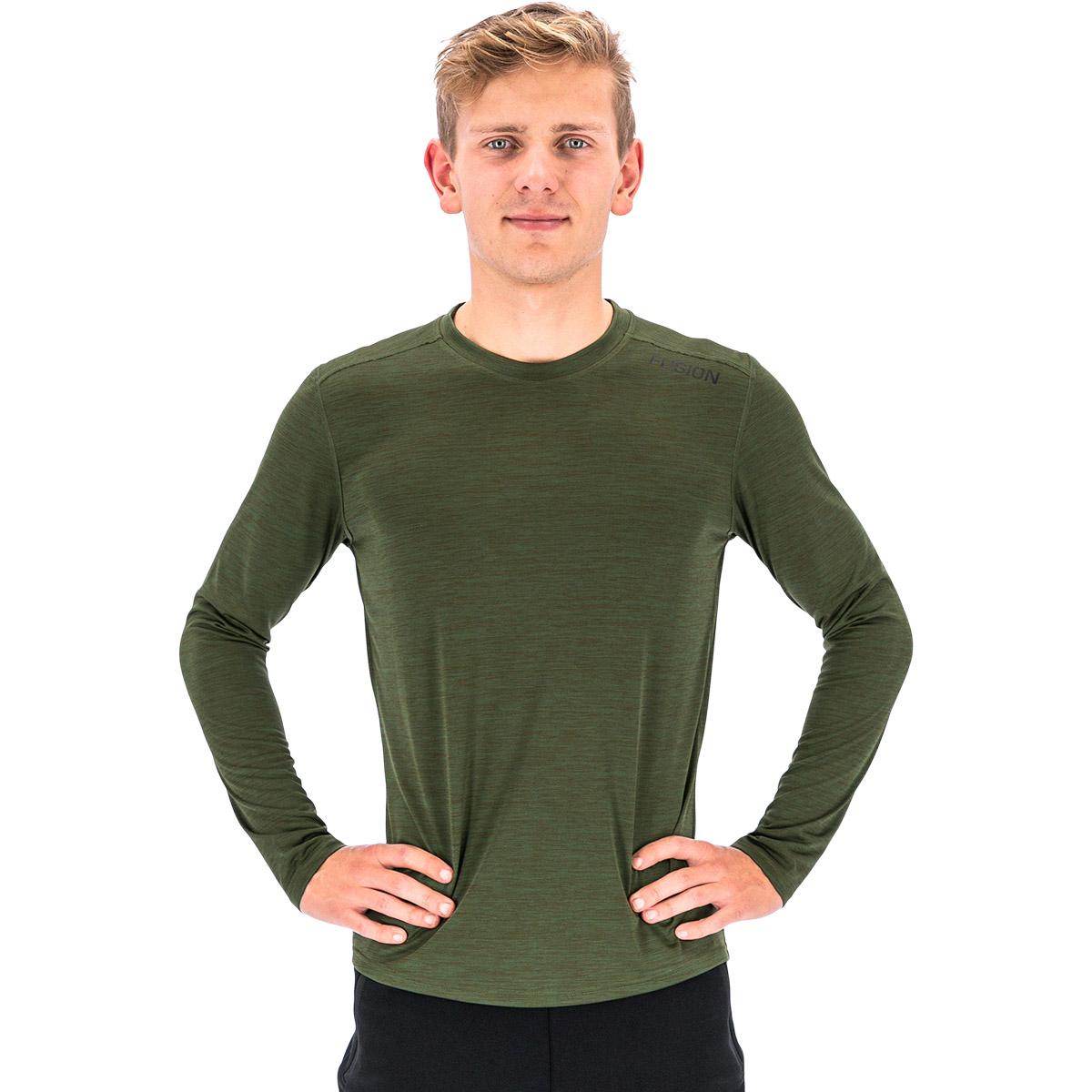 FUSION C3 Langærmet Løbe T-shirt Herre Green