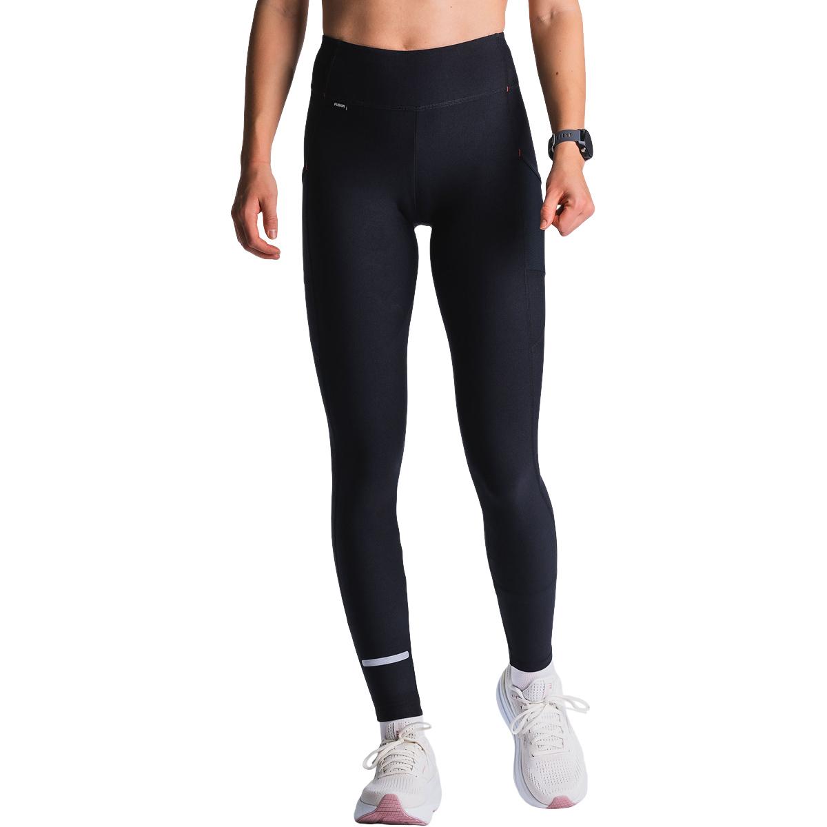 FUSION Hot Long Træningstights Dame BLACK