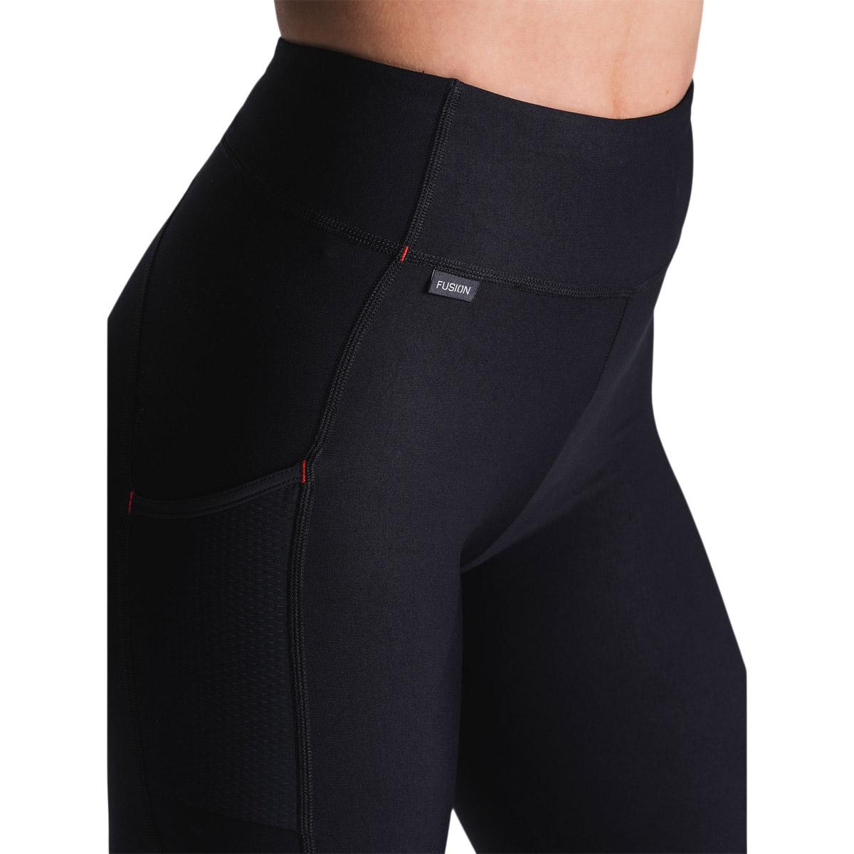 FUSION Hot Long Træningstights Dame BLACK