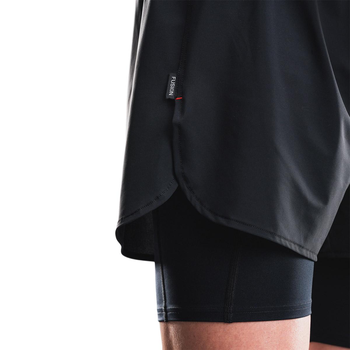 FUSION TEMPO! PRO Run Løbeshorts Herre BLACK