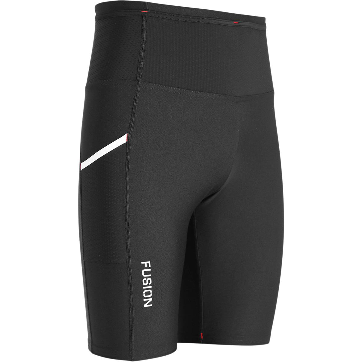 FUSION TEMPO! Trail Korte Løbetights BLACK