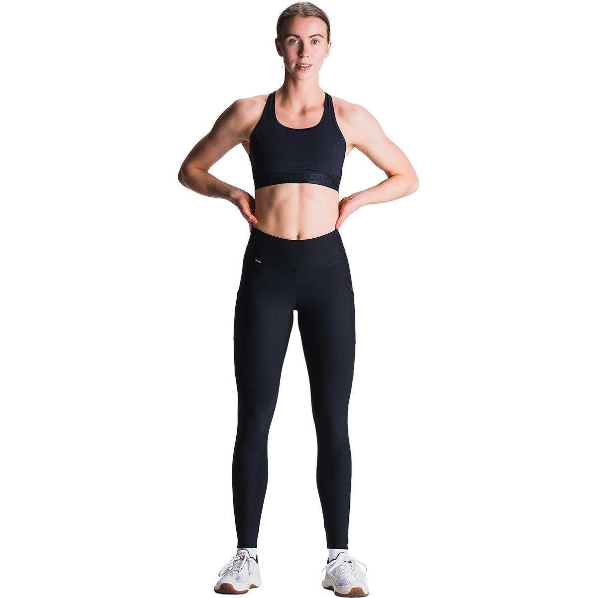 FUSION Gym High Waist Træningstights Dame SuperBlack