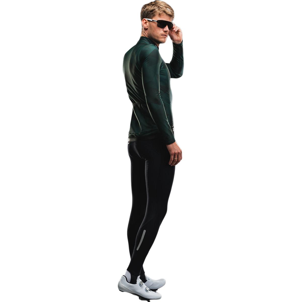 FUSION TEMPO! Thermal Langærmet Cykeltrøje Herre Race Green