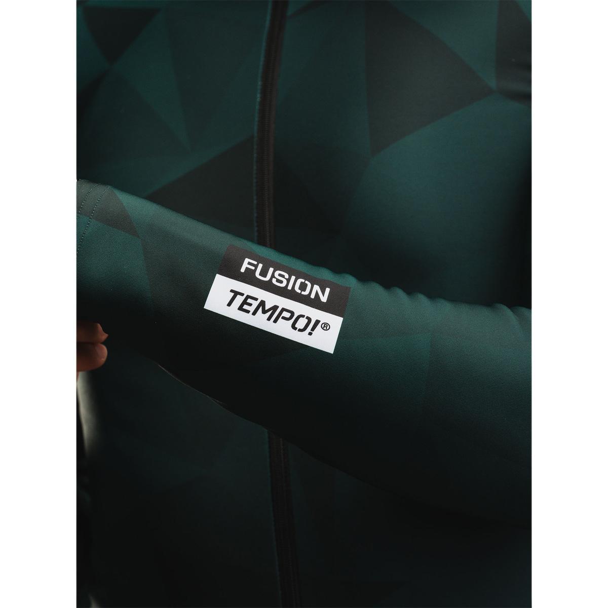 FUSION TEMPO! Thermal Langærmet Cykeltrøje Herre Race Green