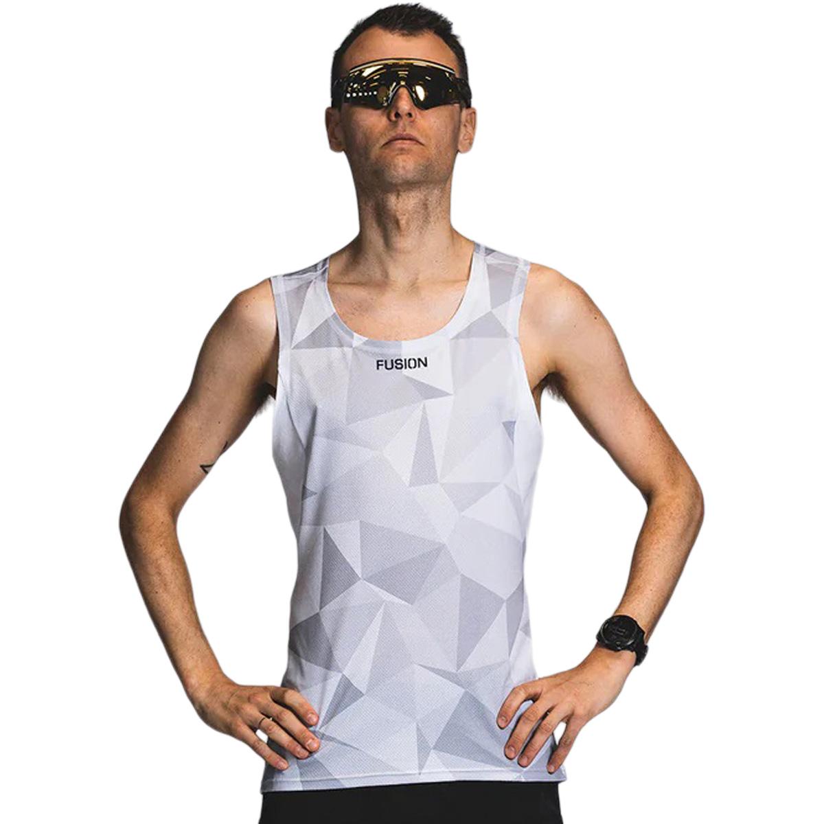 FUSION TEMPO! PRO Run Løpetopp Unisex White/Grey