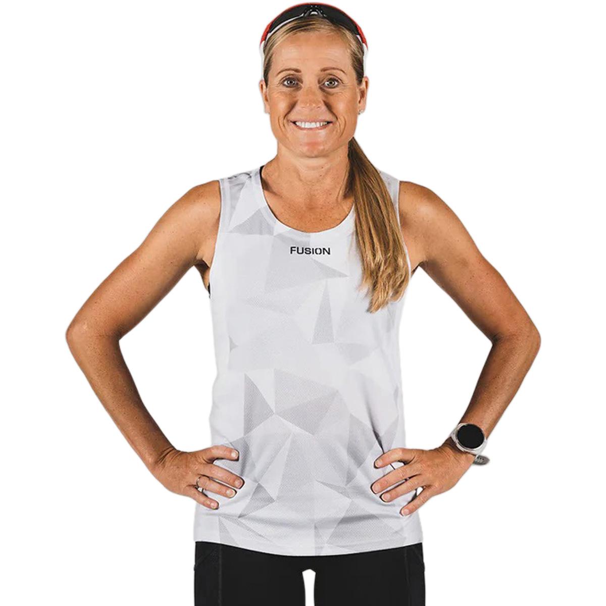 FUSION TEMPO! PRO Run Løpetopp Unisex White/Grey