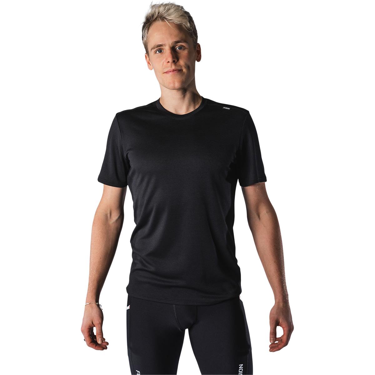 FUSION Technical Merino 150 Løbe T-shirt Herre BLACK
