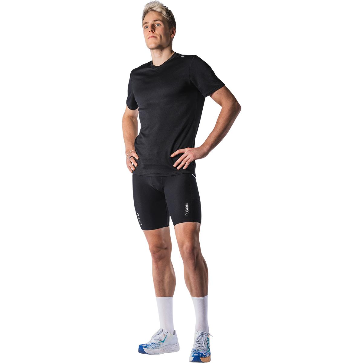 FUSION Technical Merino 150 Løbe T-shirt Herre BLACK