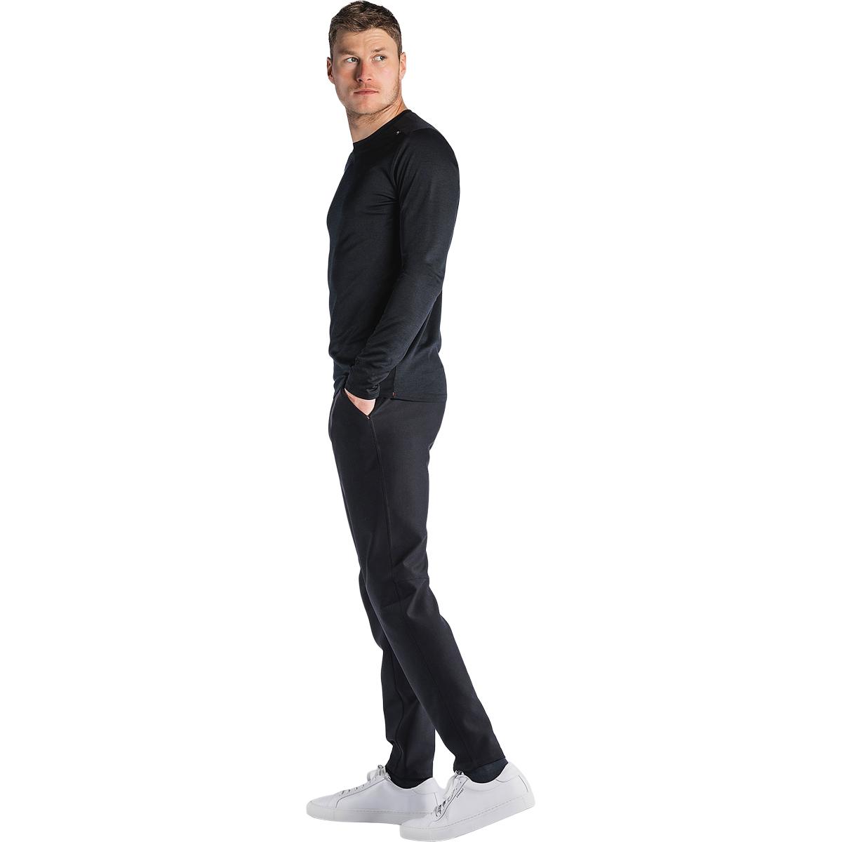 FUSION Technical Langærmet Merinould T-shirt Herre BLACK