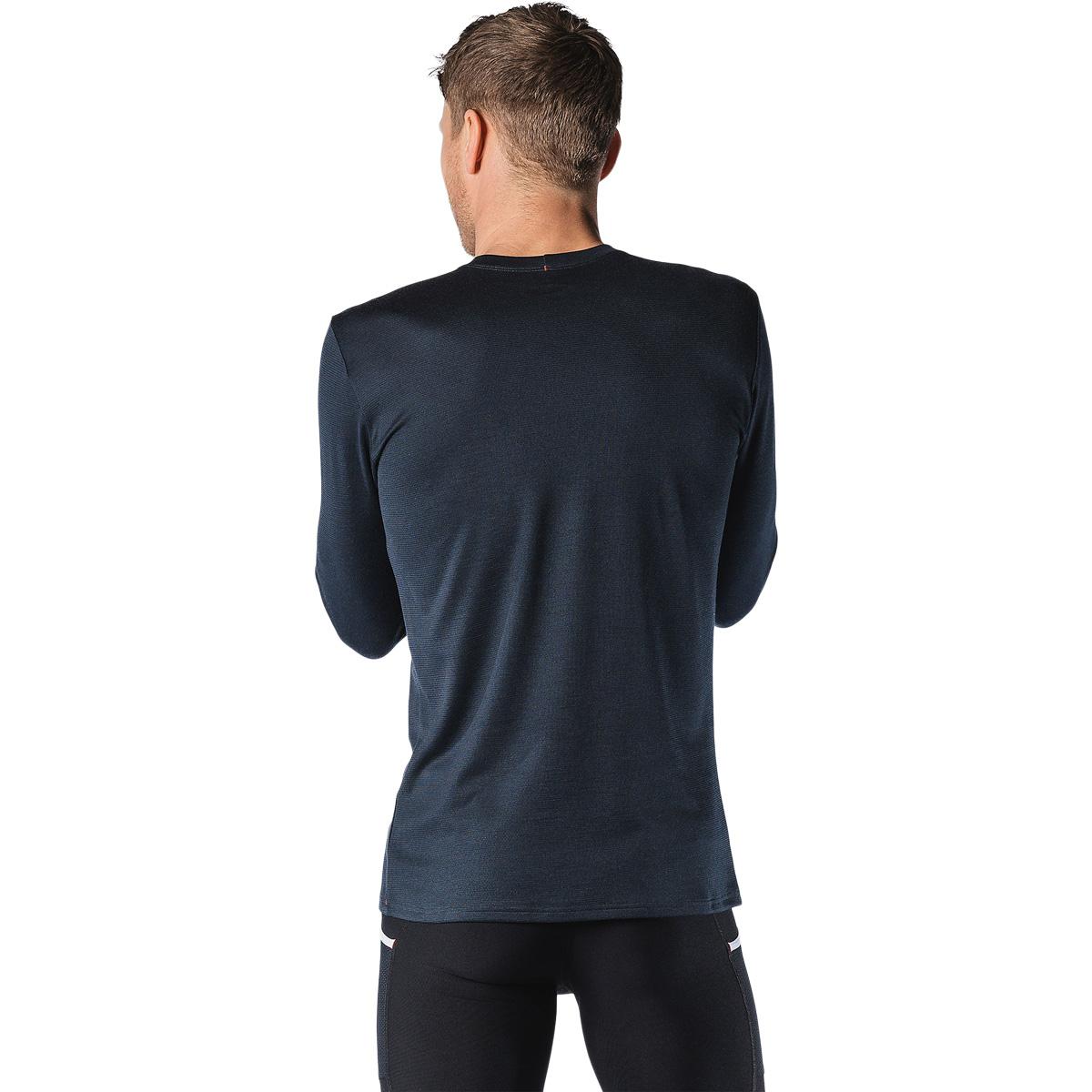 FUSION Technical Langærmet Merinould T-shirt Herre Night Blue