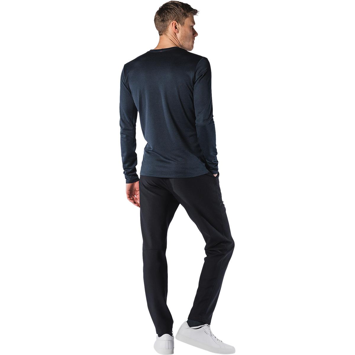 FUSION Technical Langærmet Merinould T-shirt Herre Night Blue