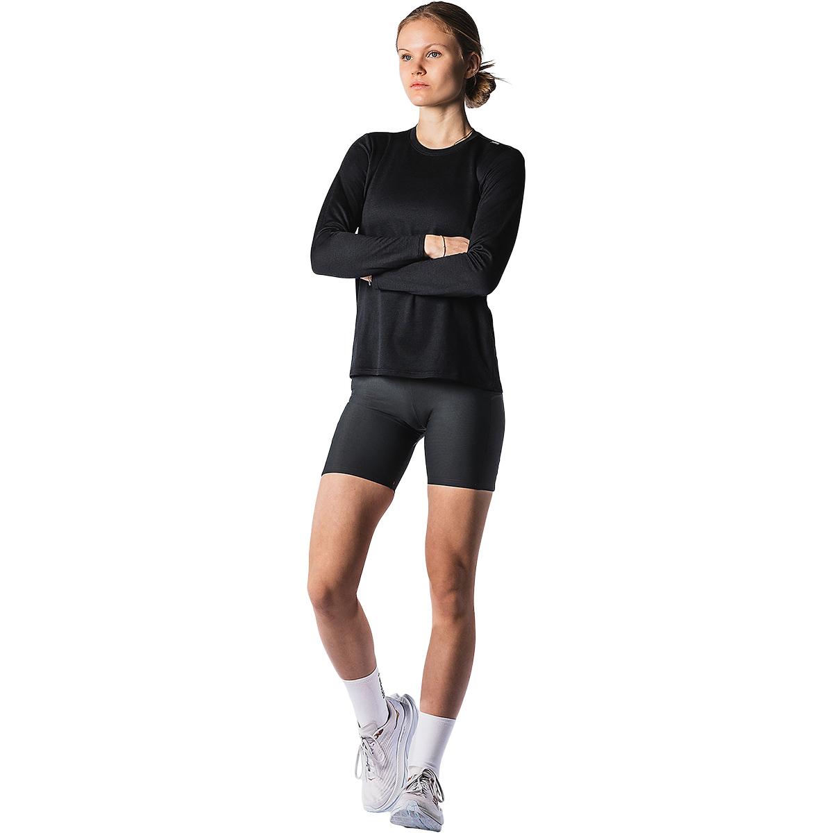 FUSION Technical Langærmet Merinould T-shirt Dame BLACK