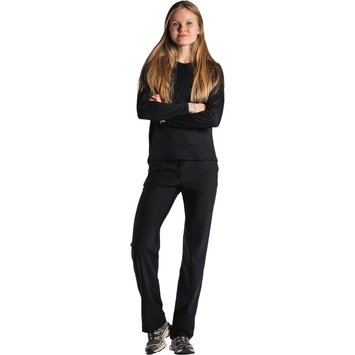 FUSION Technical Langærmet Merinould T-shirt Dame BLACK