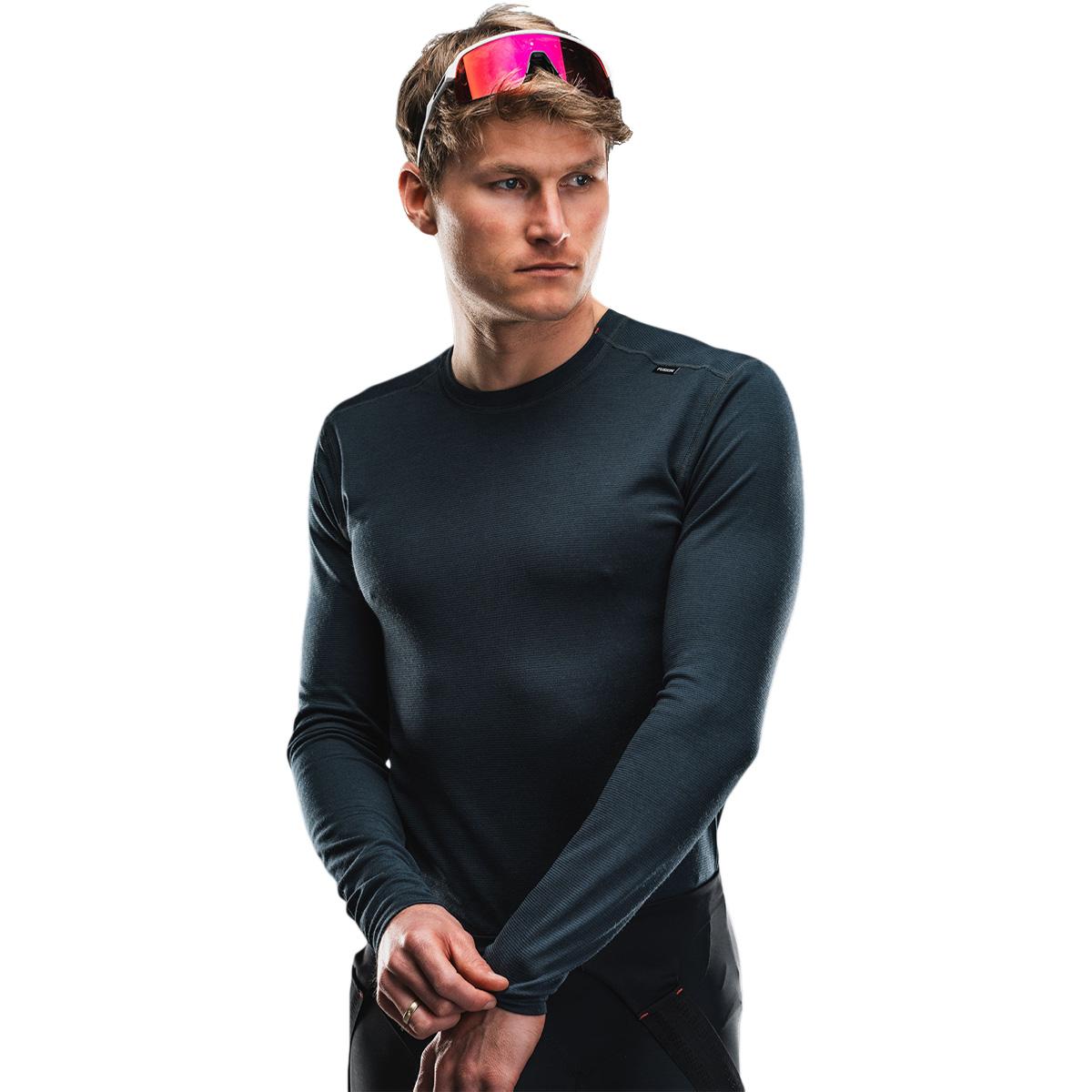 FUSION Technical Merino 150 Baselayer Undertrøje Herre Dark Grey