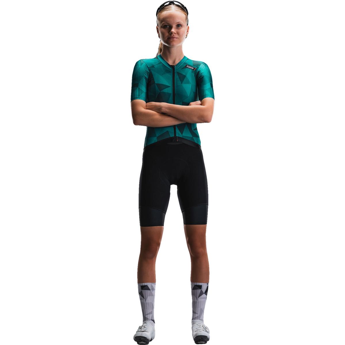 FUSION TEMPO! TWO Cykeltrøje Dame Petrol