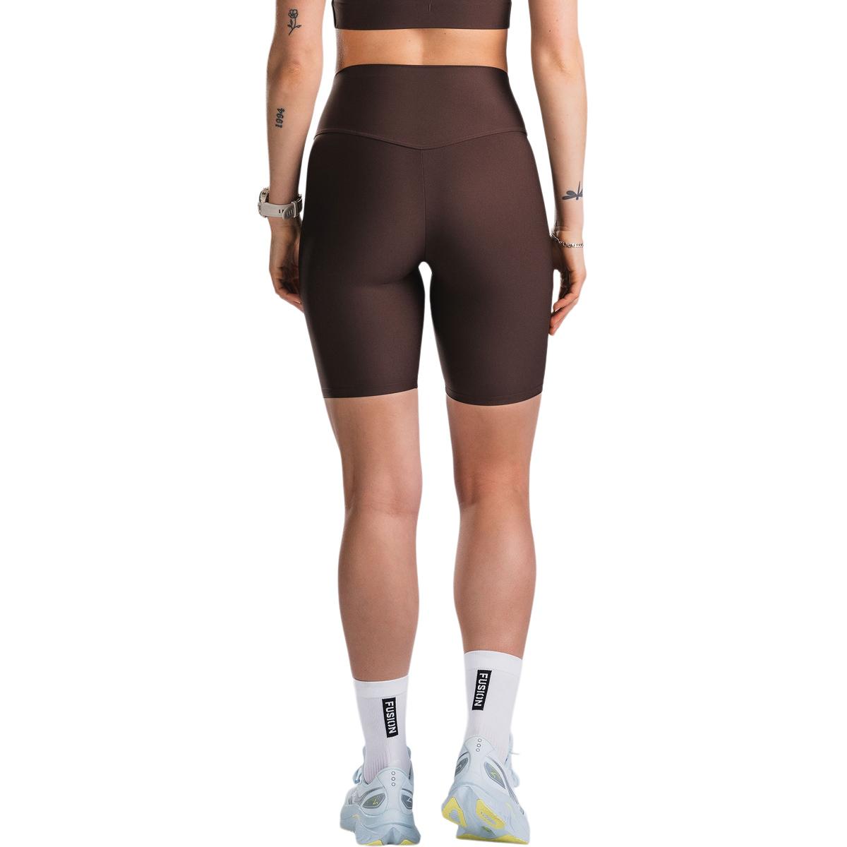 FUSION High Rise Korte Træningstights Dame Dark Brown