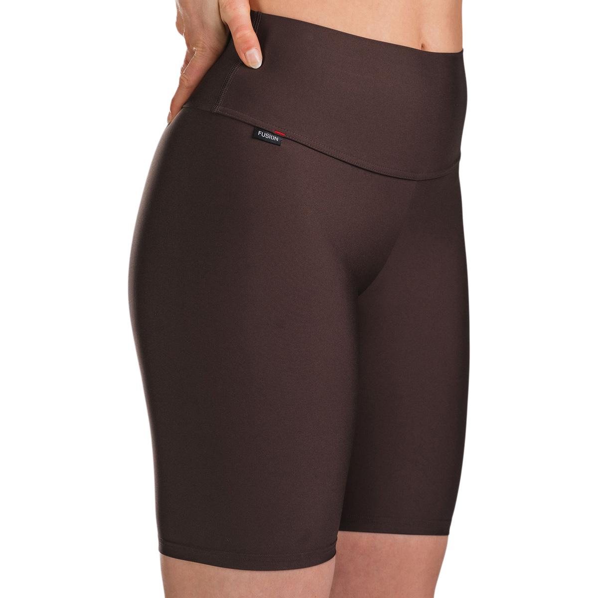 FUSION High Rise Korte Træningstights Dame Dark Brown
