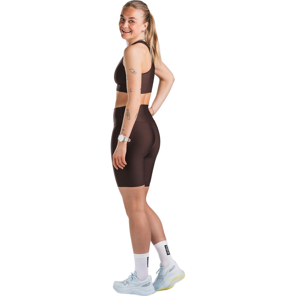 FUSION High Rise Korte Træningstights Dame Dark Brown